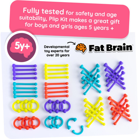 Fat Brain PLIP KIT silikonové spojovací tvary set 45 ks ~ 6
