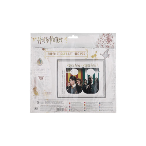 Samolepkový set 500ks Harry Potter s blokem a voskovkami 12ks ~ 3