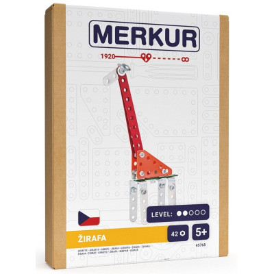 MERKUR Stavebnice Žirafa mini 42 ks