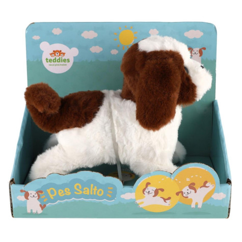 Teddies Pes Salto skákací chodící 19 cm ~ 6
