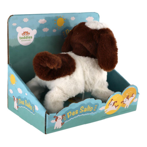 Teddies Pes Salto skákací chodící 19 cm ~ 7