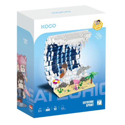 KOCO Stavebnice mini Surfovací vlna 1471ks ~ 2