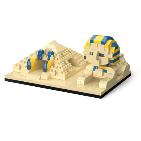 KOCO Stavebnice mini Pyramida a sfinga 410 ks ~ 1