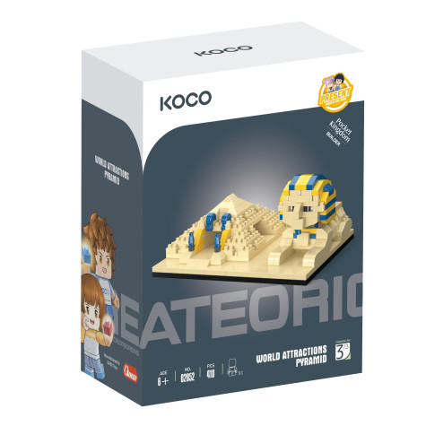 KOCO Stavebnice mini Pyramida a sfinga 410 ks ~ 2