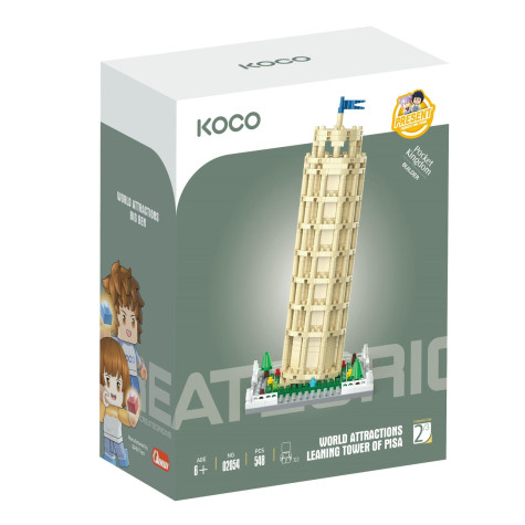 KOCO Stavebnice mini Věž v Pise 548 ks ~ 2