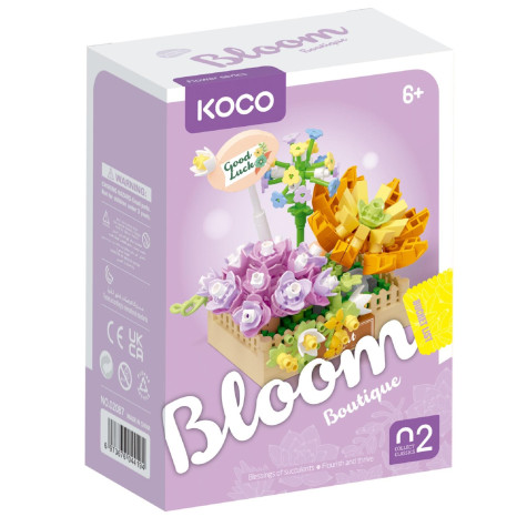 KOCO Stavebnice mini Květinové aranžmá sukulentů 295 ks ~ 1