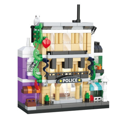 KOCO Stavebnice mini Street view Policejní stanice 309 ks