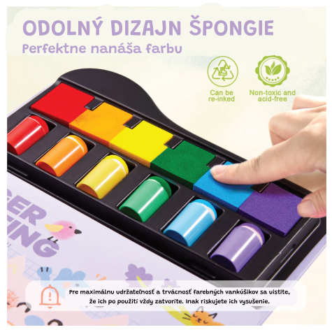 Jarmelo Kreativní kniha Malování prsty se šablonami ~ 5