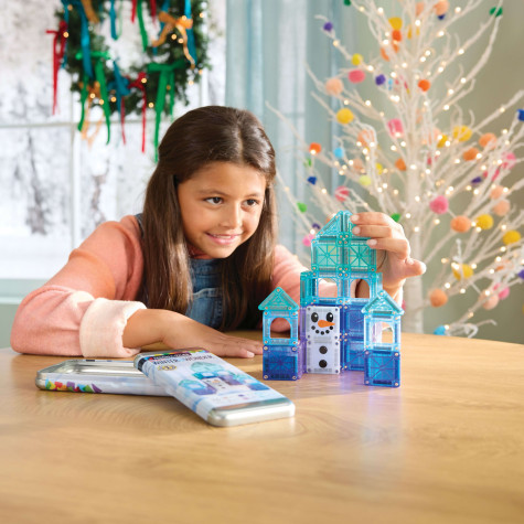 Magna-Tiles microMAGS Winter Wonderland Travel Set 26 dílů ~ 4