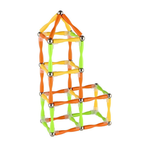 Magnetická stavebnice 148ks plast/kov ~ 2