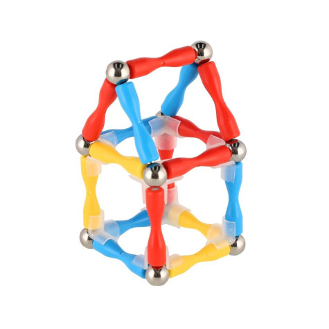 Magnetická stavebnice 77ks plast/kov ~ 2