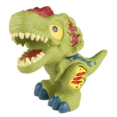 Dinosaurus s efekty zelený 26x18x13 cm