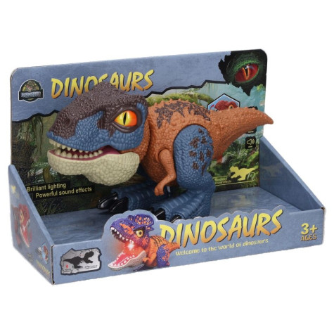 Dinosaurus s efekty hnědý 26,5x11x13 cm ~ 2