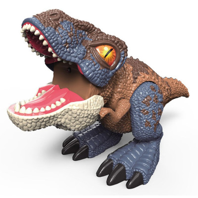 Dinosaurus s efekty hnědý 26,5x11x13 cm