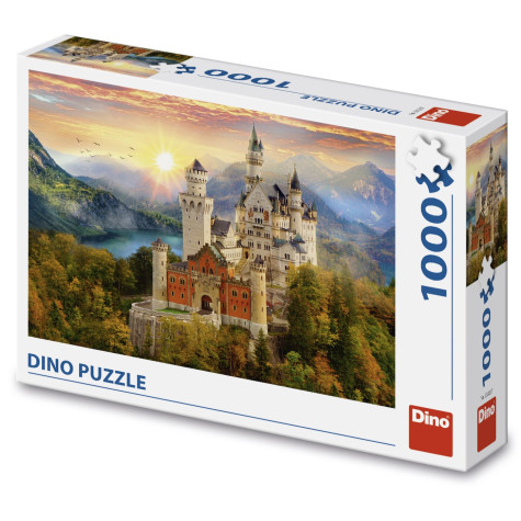 Dino Puzzle Malovaný Neuswanstein 1000 dílků ~ 1