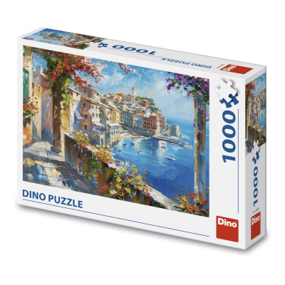 Dino Puzzle Středomořské městečko 1000 dílků