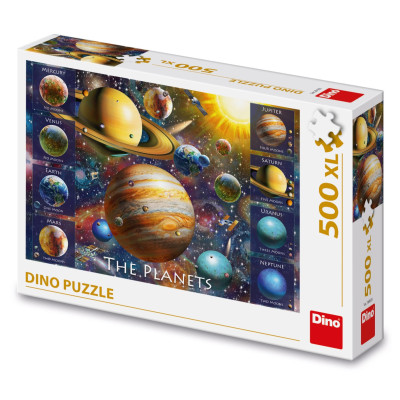 Dino Puzzle Osm planet 500 XL dílků