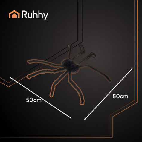 Gigantický pavouk černý dekorace 50 cm Ruhhy 26029 ~ 5