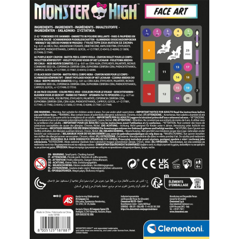 CLEMENTONI Make up sada Face Art Monster High ~ 5