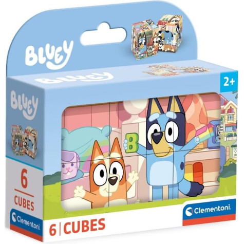 CLEMENTONI Obrázkové kostky Bluey 6 ks ~ 1