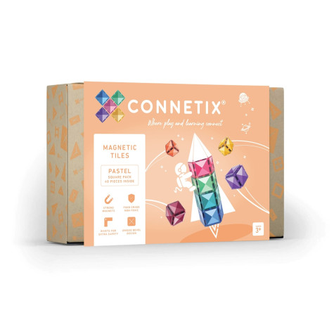 CONNETIX Pastel Square Pack 40 dílů ~ 1