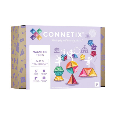 CONNETIX Pastel Shape Expansion Pack 48 dílů