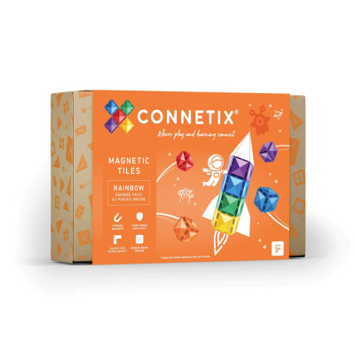 CONNETIX Rainbow Square Pack 42 dílů