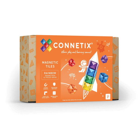 CONNETIX Rainbow Square Pack 42 dílů ~ 1