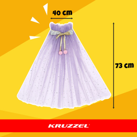 Dětský kostým Kočičí princezna fialová 3-10 let Kruzzel 26474 ~ 6