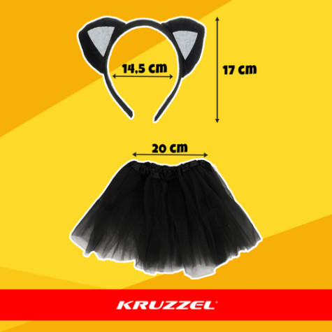 Dětský kostým Kočičí princezna fialová 3-10 let Kruzzel 26474 ~ 9