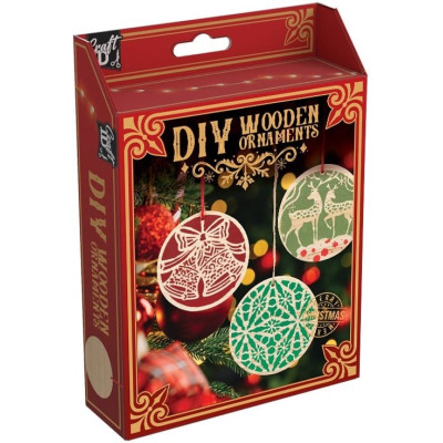 CRAFT ID Dřevěné vánoční ozdoby DIY