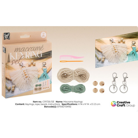 Grafix Macramé Set na výrobu klíčenek 2 ks ~ 2