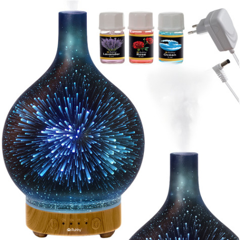 Difuzér 3D efekt Aroma zvlhčovač vzduchu 200ml Ruhhy 26682 ~ 1