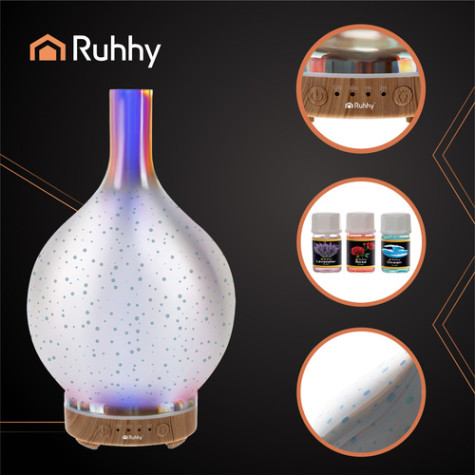 Difuzér 3D efekt Aroma zvlhčovač vzduchu 200ml Ruhhy 26682 ~ 3