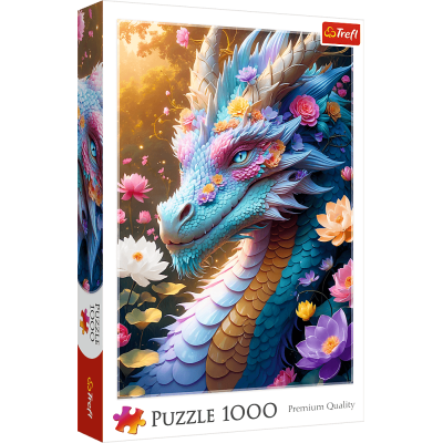 TREFL Puzzle Barevný drak 1000 dílků