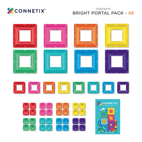 CONNETIX Bright Portal Pack 48 dílů ~ 7