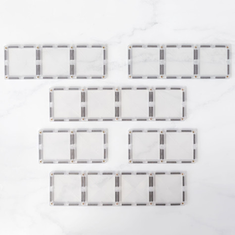 CONNETIX Clear Rectangle Pack 12 dílů ~ 4