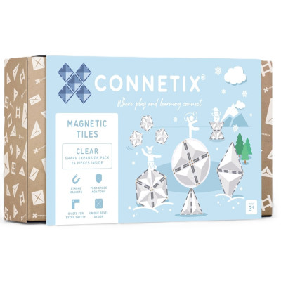 CONNETIX Clear Shape Expansion Pack 24 dílů