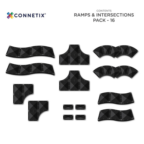 CONNETIX Ramps & Intersections Pack 16 dílů ~ 9