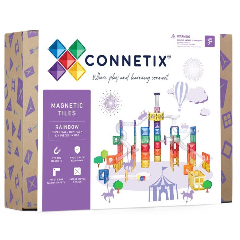 CONNETIX Rainbow Super Ball Run Pack 134 dílů ~ 1
