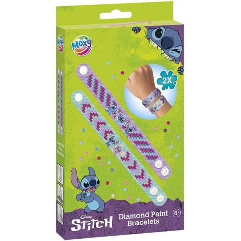 MOXY Diamantové malování: Sada na výrobu náramků 2 ks Stitch ~ 1