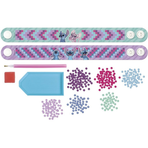 MOXY Diamantové malování: Sada na výrobu náramků 2 ks Stitch ~ 2