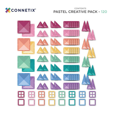 2.JAKOST CONNETIX Pastel Creative pack 120 dílů ~ 4