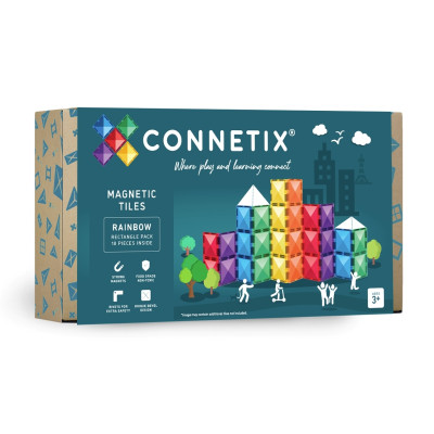 CONNETIX Rainbow Rectangle Pack 18 dílů