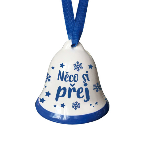 Nekupto Vánoční zvonek s potiskem - Něco si přej ~ 1