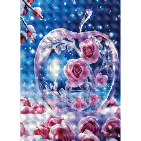 Norimpex Diamantový obrázek malování 30x40cm - Skleněné jablko ~ 2