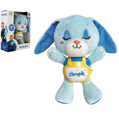 Teddies Zajíček Chrupík usínáček na baterie se zvukem se světlem