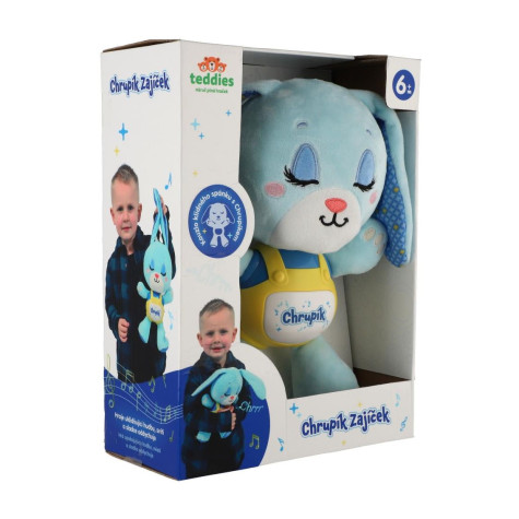 Teddies Zajíček Chrupík usínáček na baterie se zvukem se světlem ~ 4
