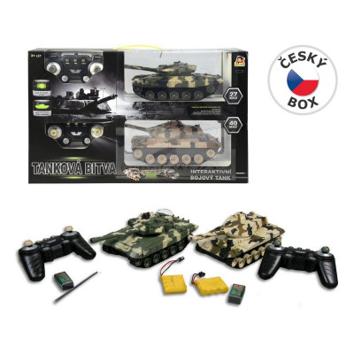 MaDe Interaktivní bojový tank RC na dálkové ovládání 2 ks
