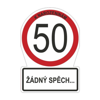 Albi Přání M - Dopravní značka 50